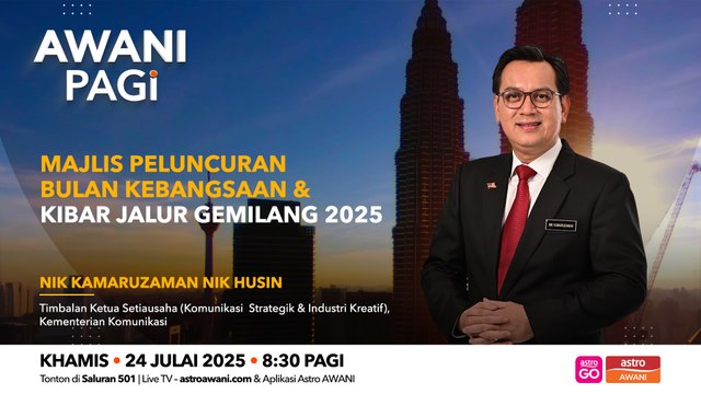 AWANI Pagi: Majlis Peluncuran Bulan Kebangsaan & Kibar Jalur Gemilang