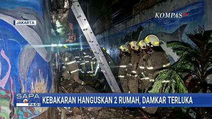 Petugas Damkar Terluka, Tertimpa Tembok Bangunan saat Padamkan Kebakaran di Sawah Besar | SAPA PAGI