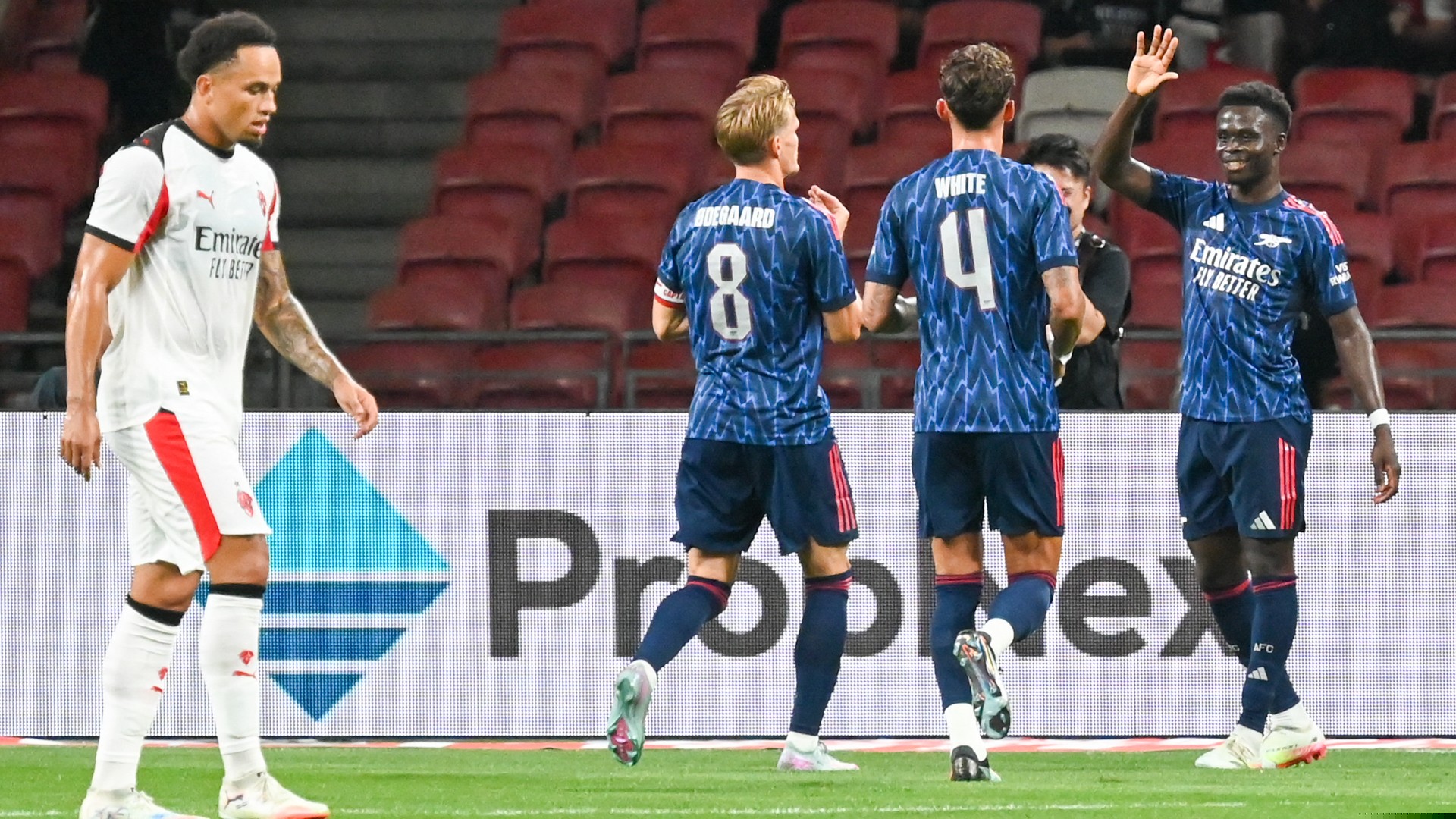 Saka goal enough for Arsenal to surpass Milan in Singapore