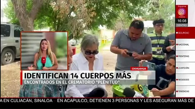 Identifican 14 cuerpos más encontrados en el crematorio Plenitud