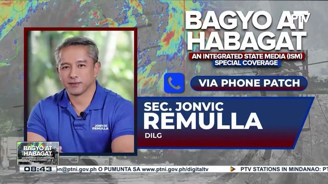 Panayam kay DILG Sec. Jonvic Remulla hinggil sa direktiba sa mga LGU para sa pag-aabot ng serbisyo sa mga residenteng nasalanta ng bagyo at apektado ng patuloy na masamang panahon