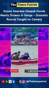 Arjuna Awardee Deepak Hooda Nearly Drowns in Ganga — Dramatic Rescue Caught on Camera