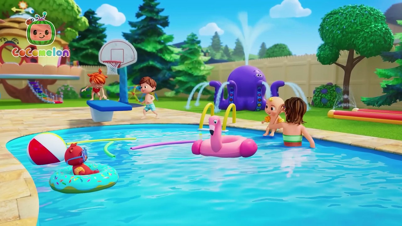 High Five Song! JJ's Summer Waterpark Splash! 🌊  CoComelon Nursery Rhymes & Kids Songs