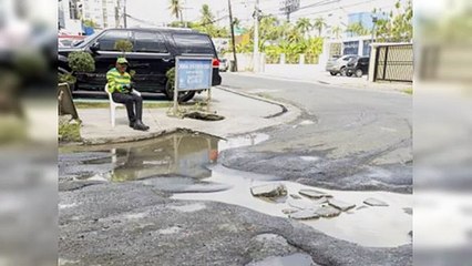 Las pésimas condiciones de la calle Desiderio Arias