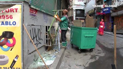 Beyoğlu'ndaki patlamanın izleri gün aydınlanınca ortaya çıktı