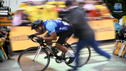 Tour de France prankster who invaded track LAID OUT in enormous crash after being tackled by police