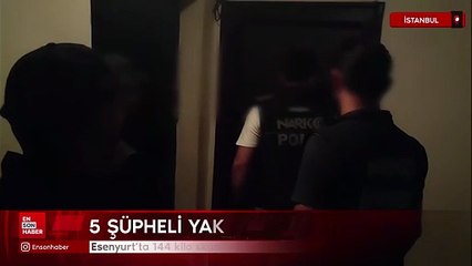 Esenyurt’ta 144 kilo skunk ele geçirildi: 5 şüpheli yakalandı