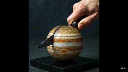 Slicing Jupiter 🌌 | Ultra-Realistic ASMR Visuals in 4K