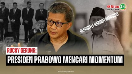 Reshuffle Kabinet Mencuat, Rocky Gerung Prediksi Presiden Prabowo Sedang Cari Momentum 🔄