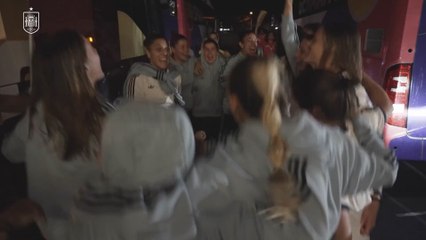 Así celebró la selección femenina de fútbol el paso a la final de la Eurocopa