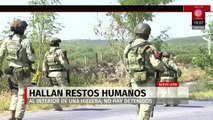 Localizan restos humanos dentro de una hielera enfrente de primaria en Pesquería, NL