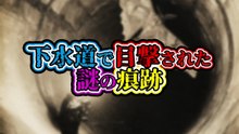 下水道で目撃された謎の痕跡