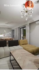 Cuisine fermée de 20m2 avec un îlot coin repas
