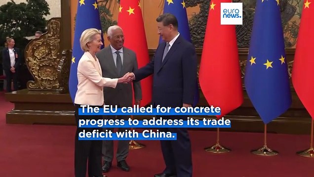 Europe and China hold scaled-back trade talks with expectations low for major agreements