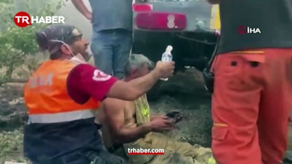 Yangın faciasında yaralanan görevlinin görüntüleri ortaya çıktı