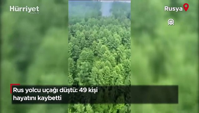 Rus yolcu uçağı düştü: 49 kişi hayatını kaybetti