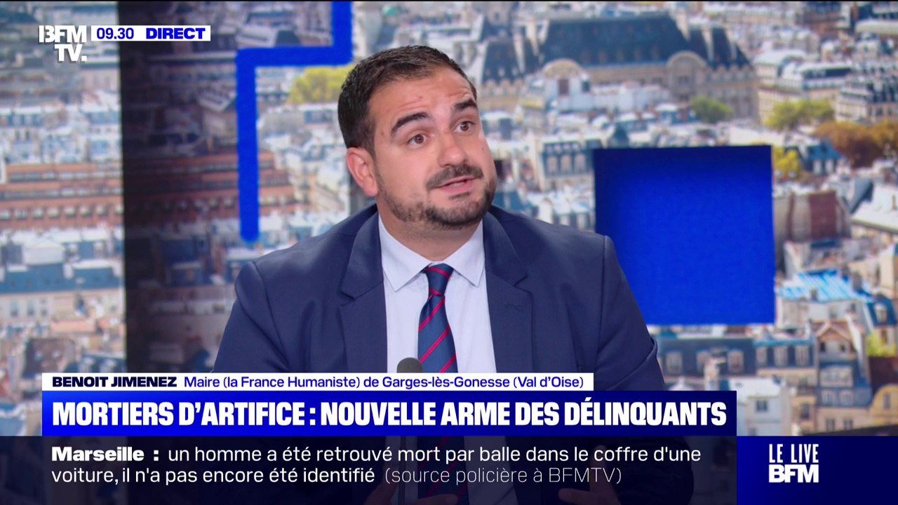 "C'est dangereux et c'est inacceptable": Benoit Jimenez, maire de Garges-lès-Gonesse, alerte sur l'usage non-contrôlé des mortiers d'artifice