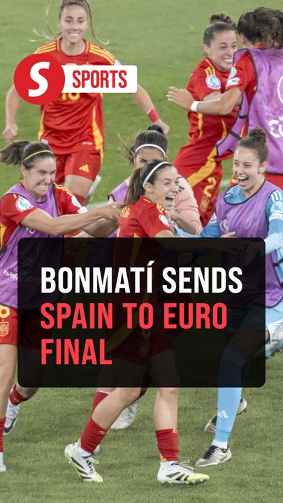 Bonmatí’s late strike sends Spain to first-ever...