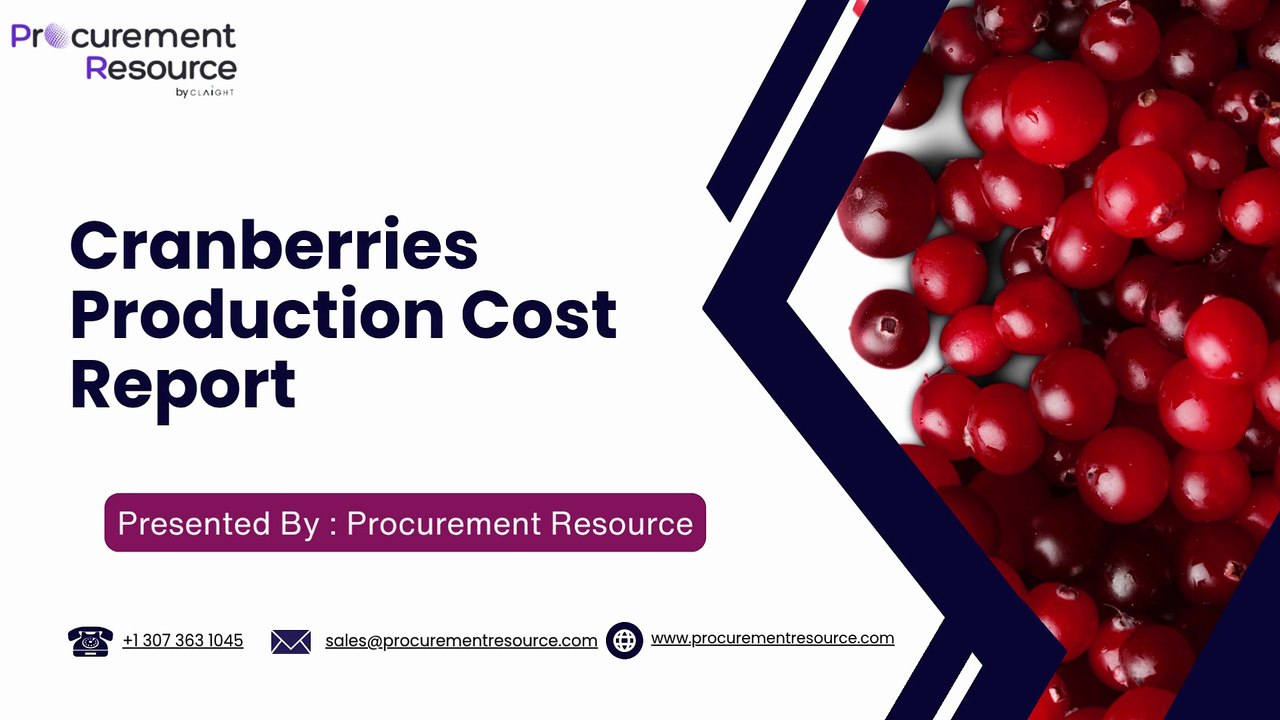 Cranberries Production Cost Report