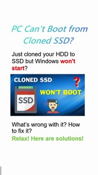 Quick Fixes for Cloned SSD Won't Boot - Windows 11/10 Guide