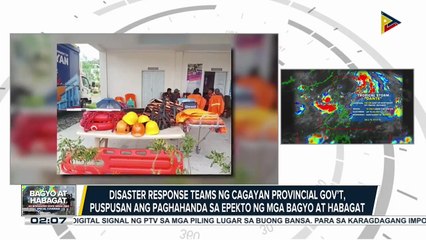 Disaster response teams ng Cagayan provincial gov’t, puspusan ang paghahanda sa epekto ng mga bagyo at habagat | ulat ni: Dina Villacampa - Radyo Pilipinas