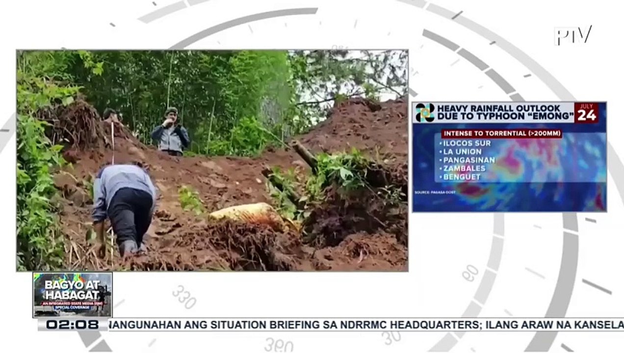 DENR-MGB: Higit 600 barangay sa Cordillera, mataas ang posibilidad na bahain at magkaroon ng landslide; ilang lugar sa Abra, ‘isolated’ dahil sa pagtaas ng lebel ng Abra River | ulat ni: Brigitte Marcasi-Pangosfian - PTV Cordillera