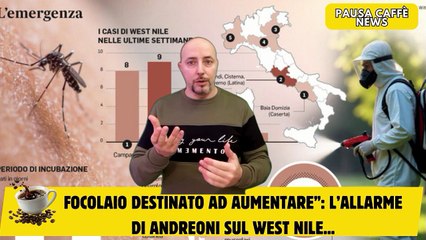 Focolaio destinato ad aumentare” l’allarme di Andreoni sul West Nile...