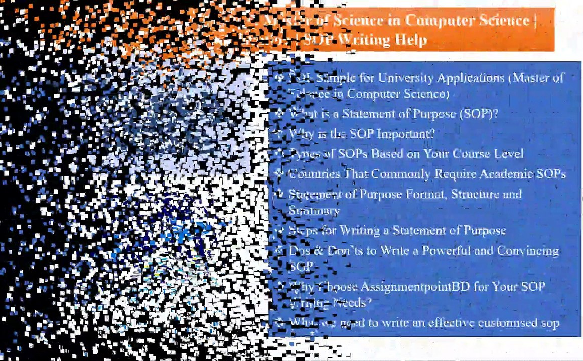 SOP sample and guideline: Master of Science in Computer Science SOP Sample | MIT Application | SOP Writing Help