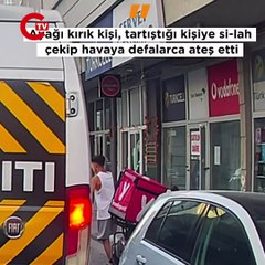 Ayağı alçılı kurye tartıştığı sürücüye silah çekip kurşun yağdırdı