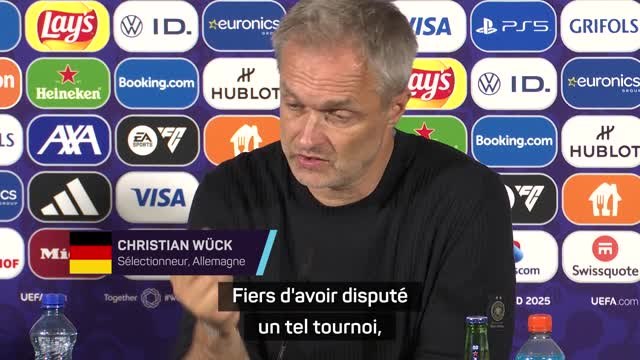 Allemagne - Wück : Nous pouvons être fiers d'avoir disputé un tel tournoi