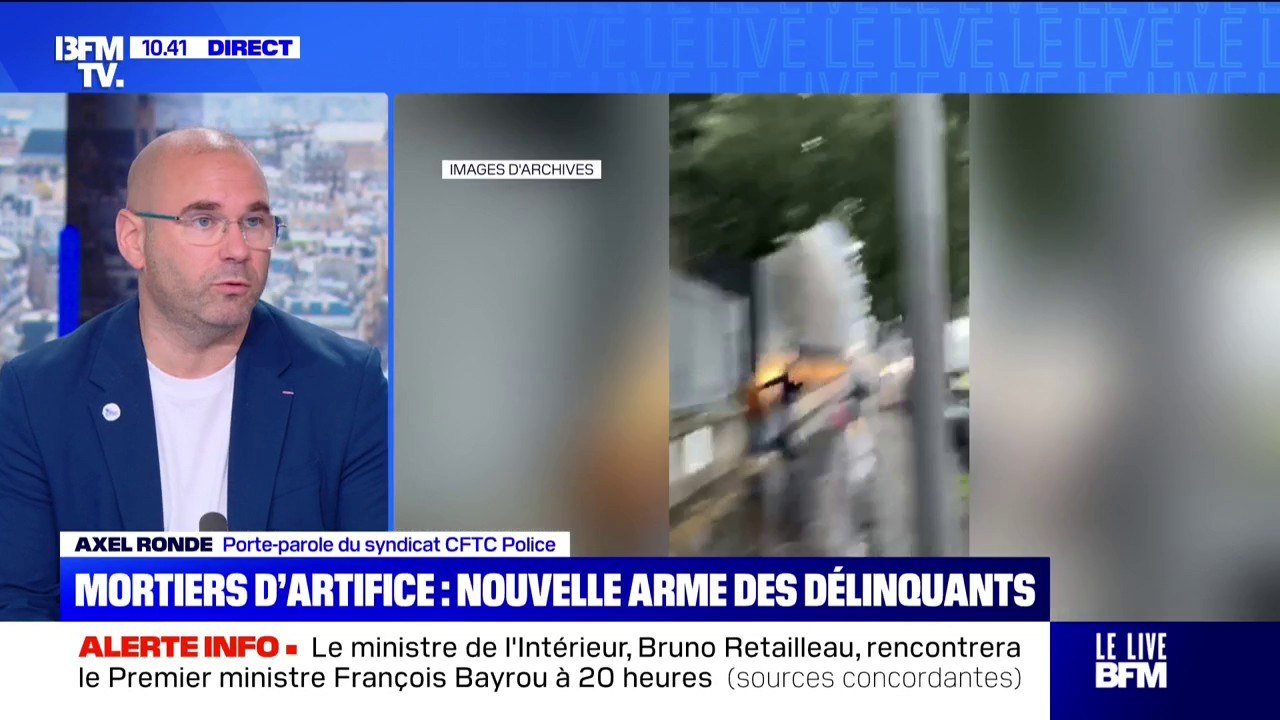 Alex Ronde (CFTC Police) souhaite qu’un mortier d’artifice soit "considéré comme une arme"