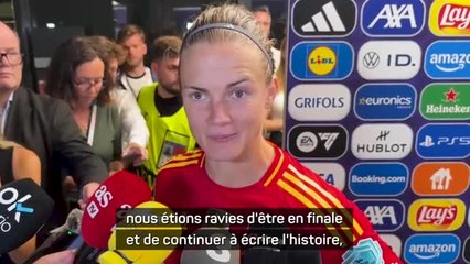 Espagne - Paredes : "Ravies d'être en finale et de continuer à écrire l'histoire"