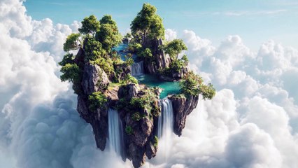 Le Sanctuaire Suspendu | 4K Ambiance Relaxante et Méditation Profonde
