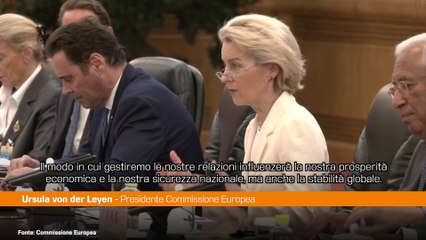 Von der Leyen "Relazioni Ue-Cina siano vantaggiose per entrambi"
