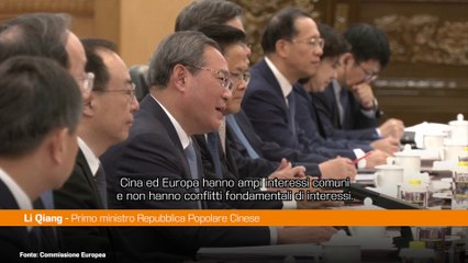 Li Qiang "Cina ed Europa collaborino di più"