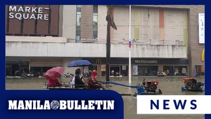Floodwaters submerged areas in Dagupan City