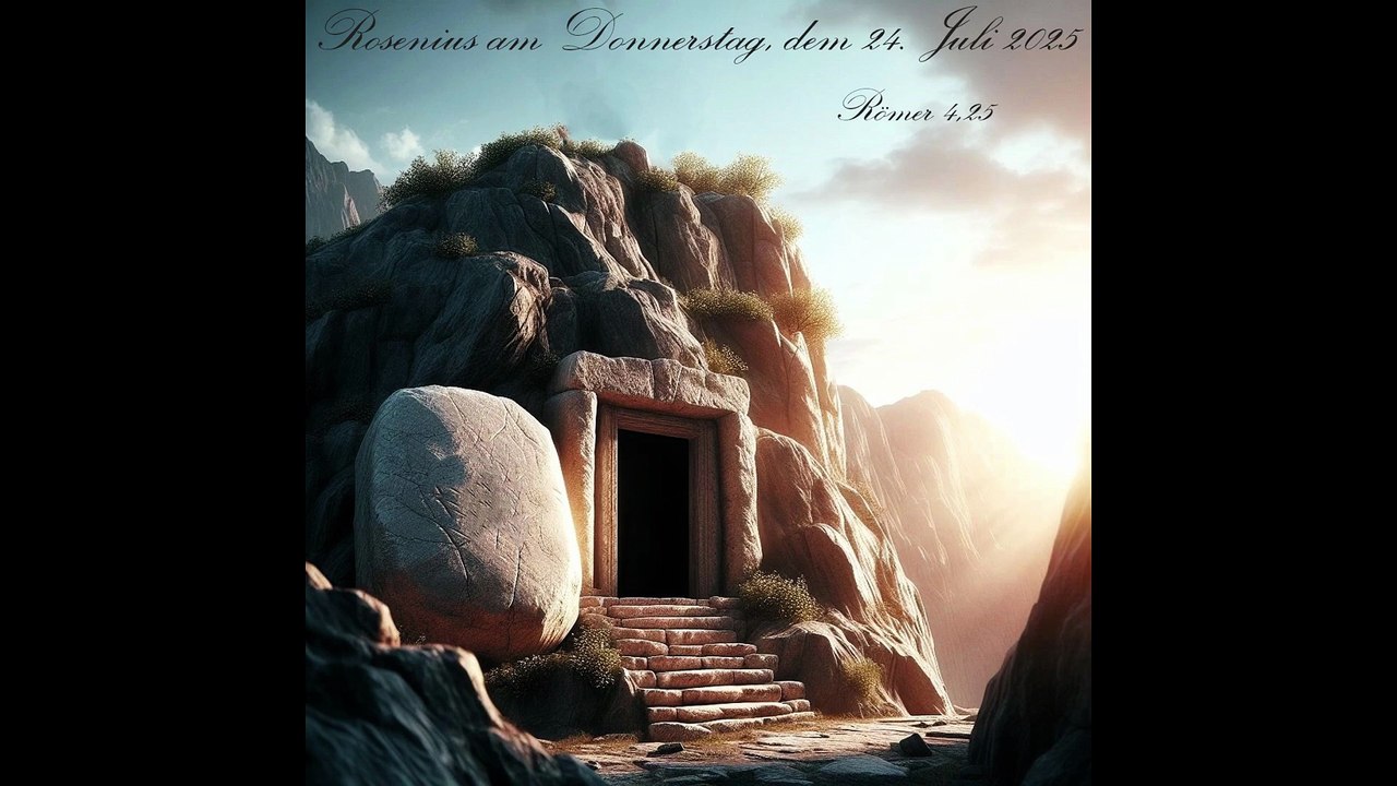 Rosenius am Donnerstag, dem 24. Juli 2025, zu Römer 4,25