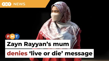 Zayn Rayyan’s mum denies ‘live or die’ message was about her son