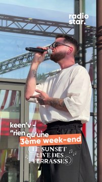Keen’V interprète “Rien qu’une fois” sur la scène des Sunset Live des Terrasses #keenv #sunsetlive #concert #live