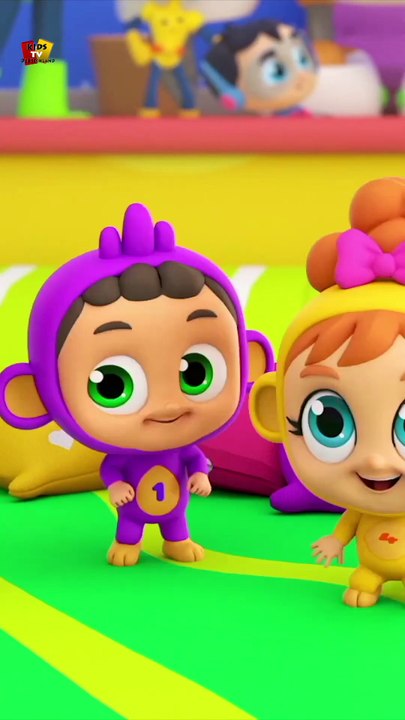 Fünf kleine Affen Vorschulische Reime für Kinder