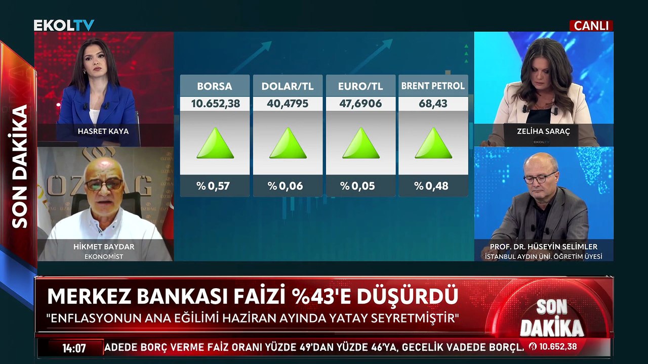 Ekonomist Hikmet Baydar faiz rakamlarını değerlendirdi: Karamsar olmaya gerek yok