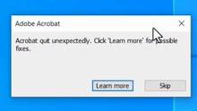 Fix Adobe Acrobat "Quit Unexpectedly – Click Learn More for Possible Fixes" Error on Windows 10/11 | Easy Tutorial ✔️