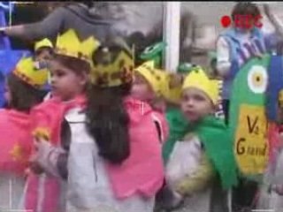 Défilé de printemps à l'école de Mathieu