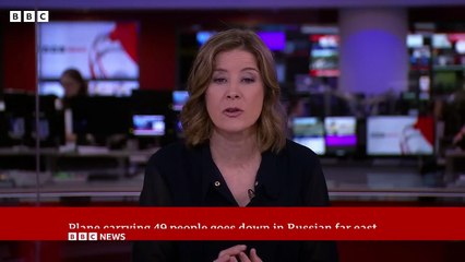 Plane carrying 48 people goes down in Russian far east | BBC News