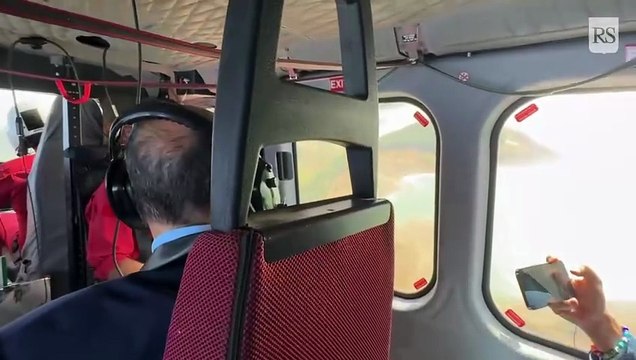 Risorse idriche, Schifani sorvola gli invasi di Piana degli Albanesi, Scanzano, Fanaco e Rosamarina: «Situazione migliorata»