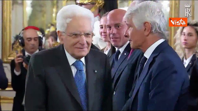 Mattarella riceve in Quirinale la nazionale della squadra di calcio femminile dopo gli europei