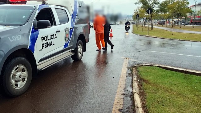 Apenado que estava em viatura da Polícia Penal envolvida em acidente em Cascavel não se feriu