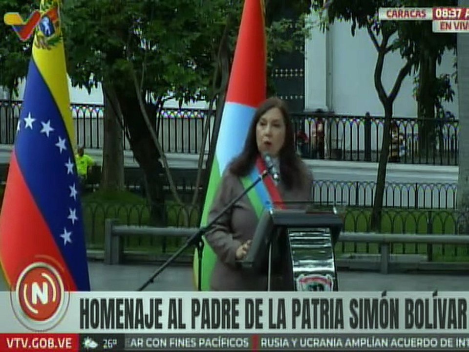 Alcaldesa Carmen Meléndez: Hoy tenemos símbolos en Caracas descolonizados totalmente