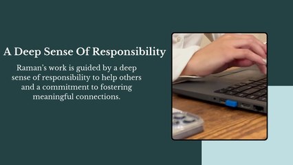 Raman Bhaumik - Dedication To Community Service