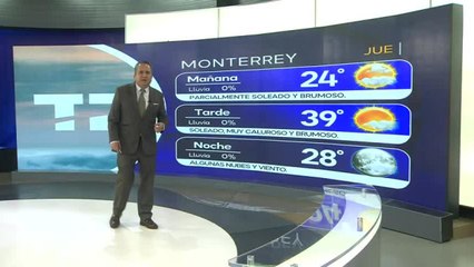Pronóstico del tiempo para Monterrey, con Abimael Salas - 24 de julio de 2025